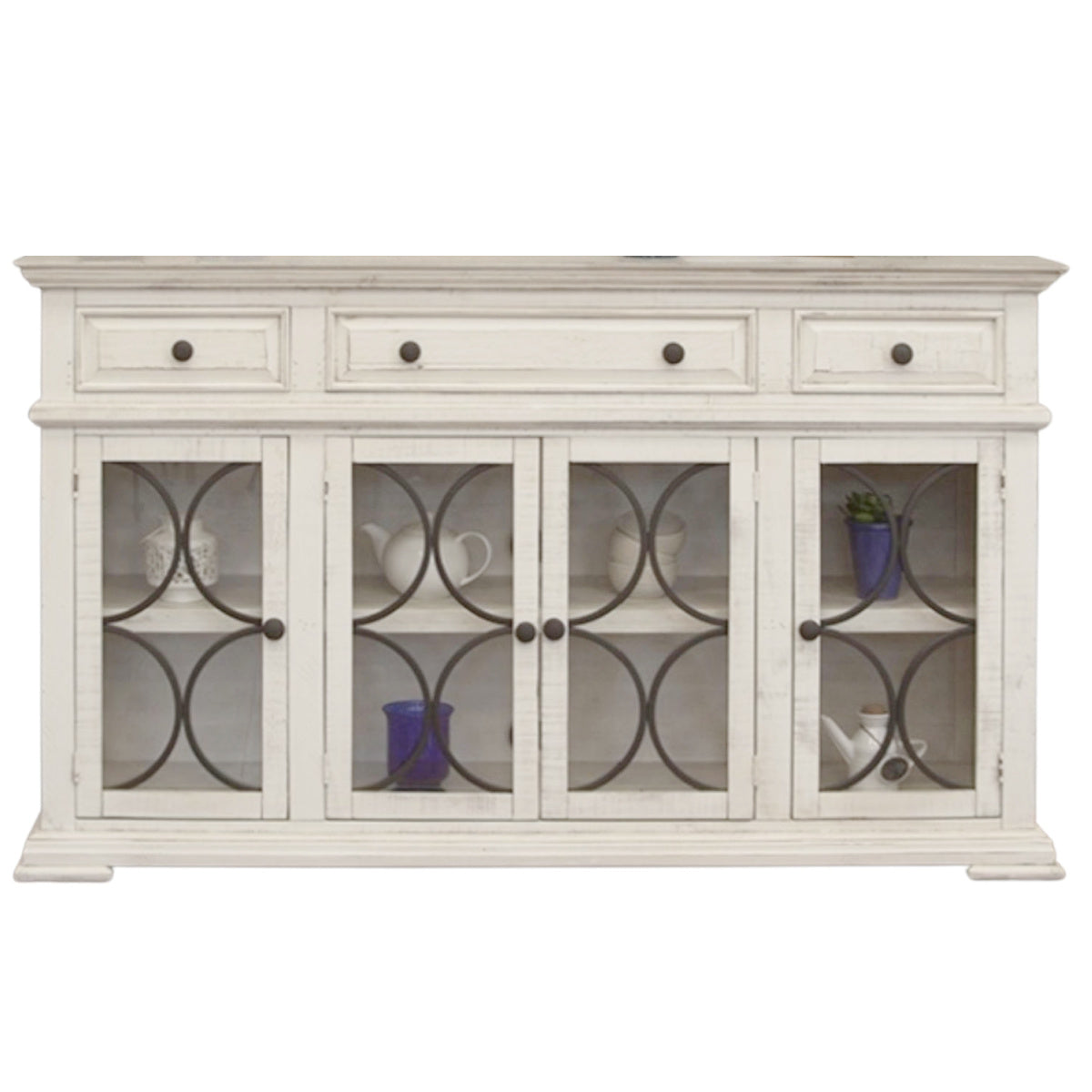 Weathered White Sideboard