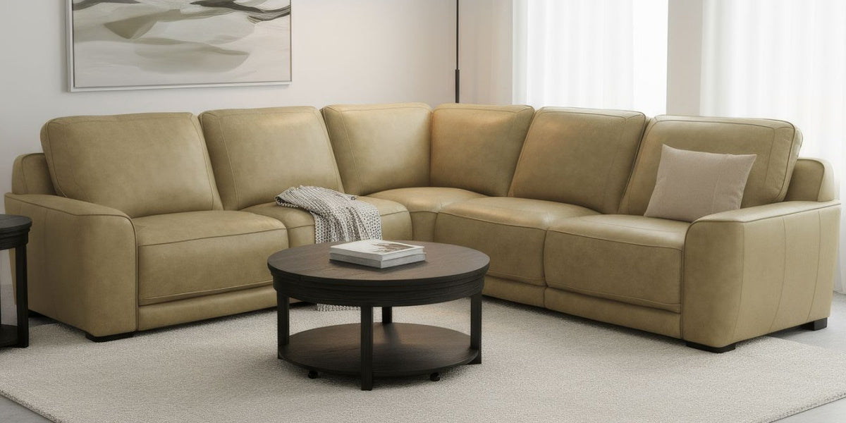 London Chelsea Reclining Sectional-Toast