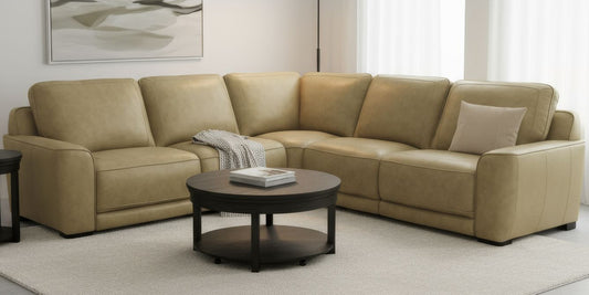London Chelsea Reclining Sectional-Toast
