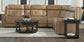 Salted Caramel Reclining Sectional