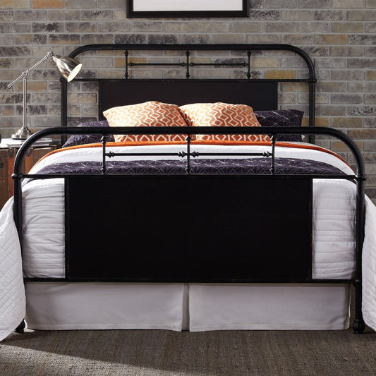 Antique Black Metal Bed